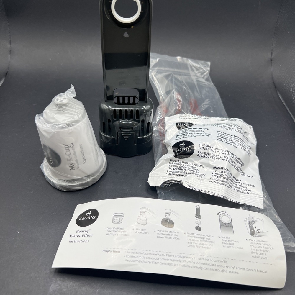 New Keurig Water filter holder w/ 1 filter & 1 Keurig "My K-Cup" Reusable Filter